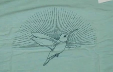 Large Women's Life is Good Hummingbird Aqua LS Supreme Scoop Pullover