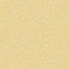 4 Metre 100% Cotton Premium Patchwork  Craft Fabric Alphabets On Yellow