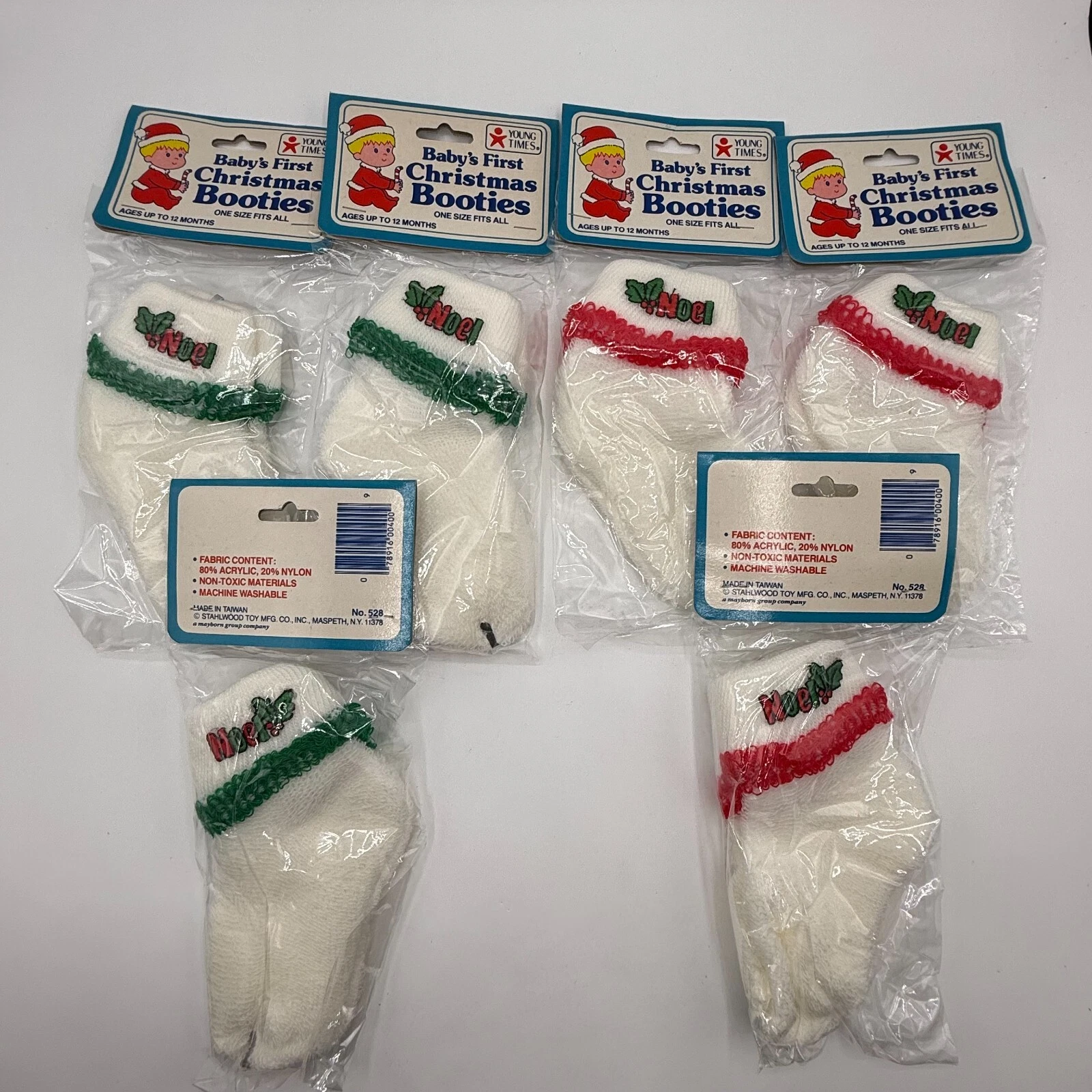 VTG Lot of 6 NOEL WHITE INFANT My First Christmas baby socks 0-12 MONTHS HOLIDAY
Opens in a new wind