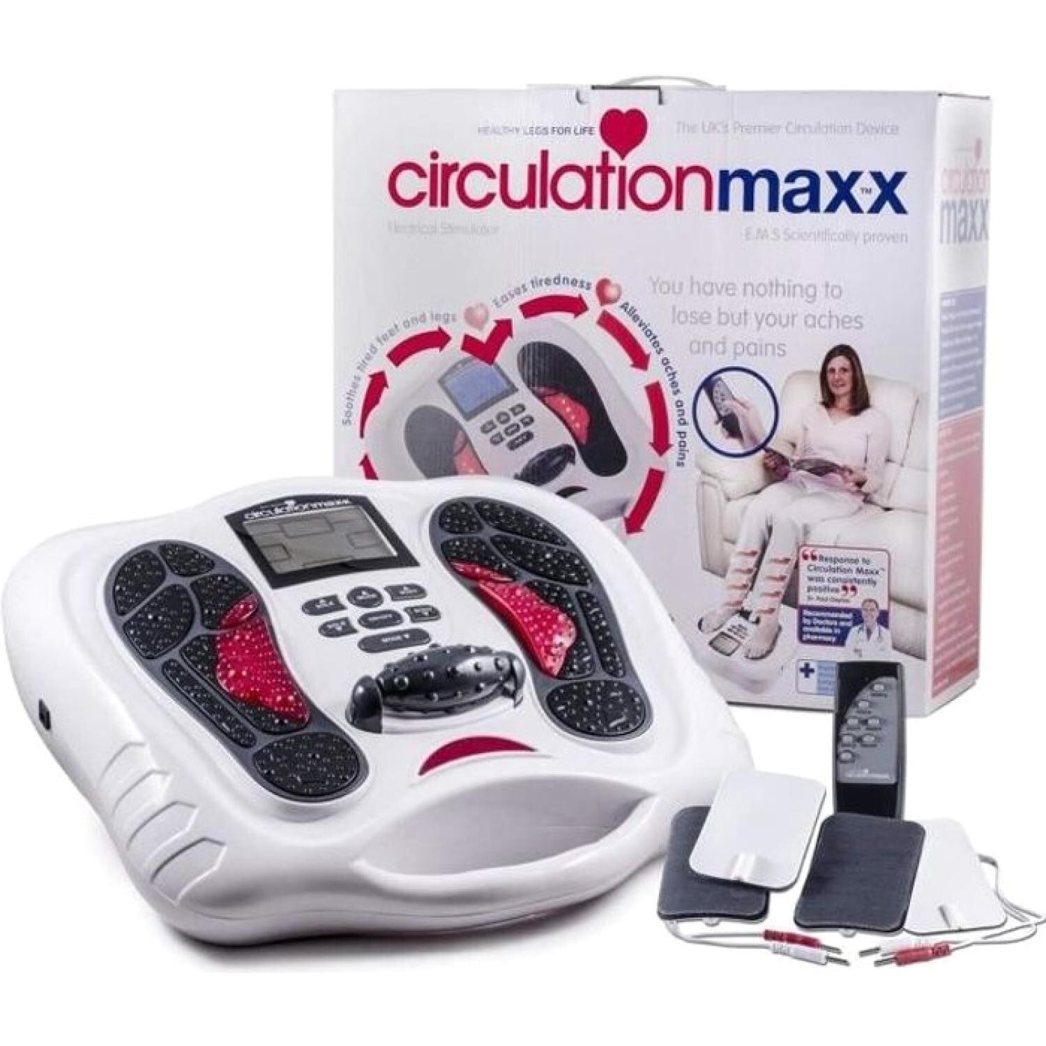 Stimulateur Circulation Maxx EMS avec 99 niveaux pour le retour veineux