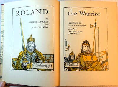 ROLAND THE WARRIOR - Collier / Eaton; F.E. Schoonover, illus. (1934 Hardcover)