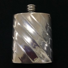 Vintage Silver English Flask England Silver plated Rare Collectible 90 ml