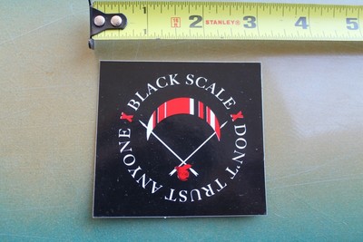DTA Don't Trust AnyOne Black Scale Venice Dogtown OG Z22a Skateboarding STICKER