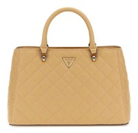 Guess Eco Carly Girlfriend Satchel Handtasche UmhäNgetasche Tasche Beige Beige
