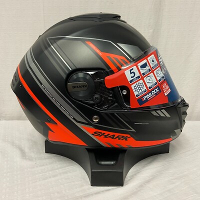 Shark Spartan RS Byrhon Motorcycle Helmet Matte Black/Orange Large