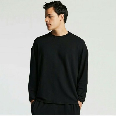 BNEW MONOS KYOTO LONG SLEEVE SHIRT TOP SZ L BLACK
