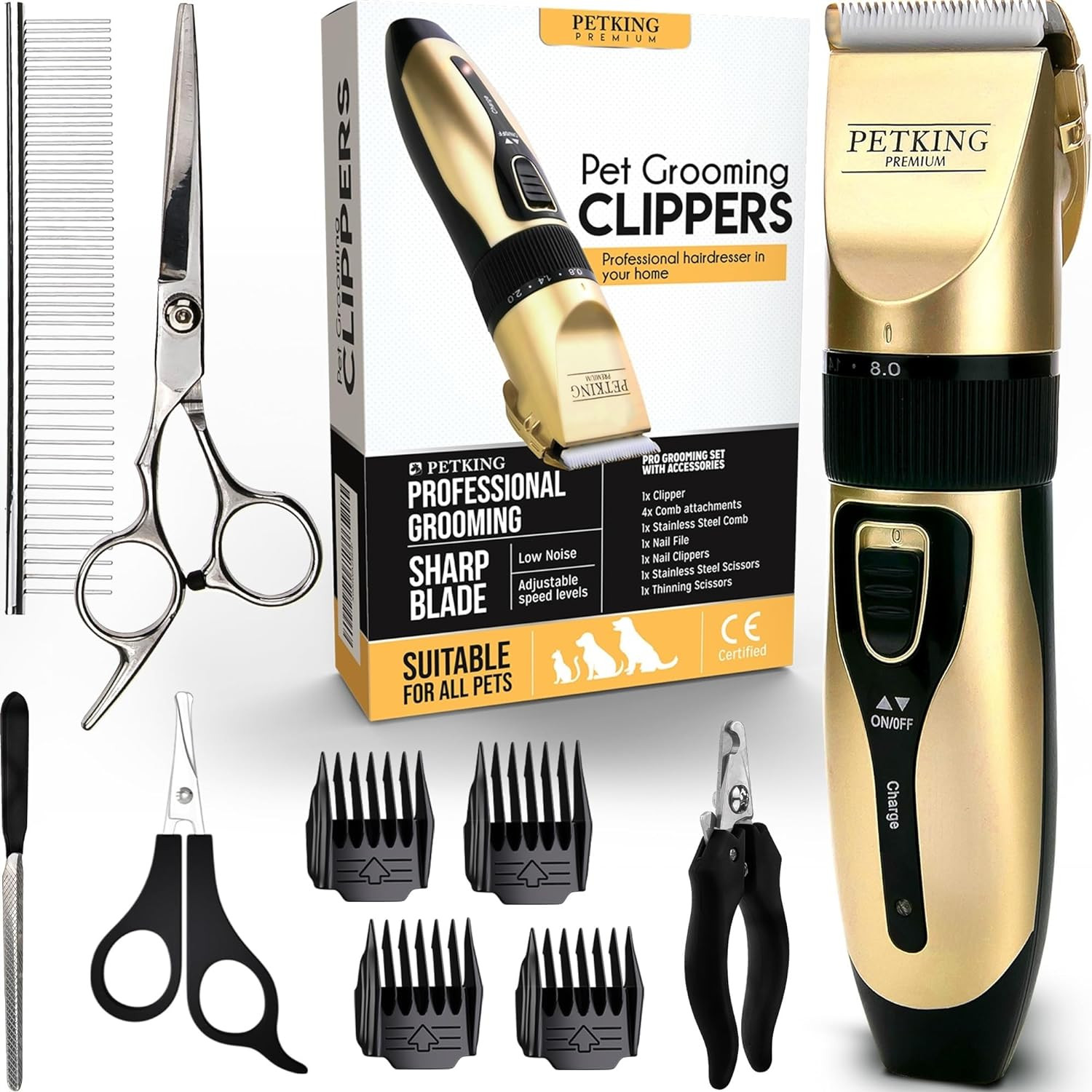Macchinetta per Tosare Cani e Gatti Professionale Kit Risparmio Casa