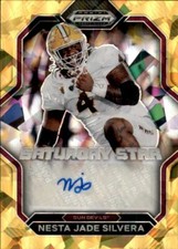 Nesta Jade Silvera 2023 Panini Prizm Draft Picks Gold Ice Autograph RC #SSS-NJS