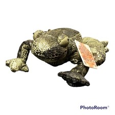 Vintage 1997 Flemington Frog Russ Plush Green Earth Zone Zonies 9"