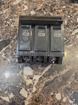 GE General Electric THQB350 3 Pole 50 Amp CIRCUIT BREAKER 3P 50A Bolt On