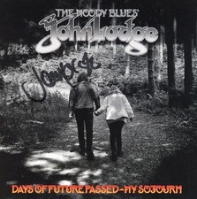 JOHN LODGE of Moody Blues "Days Of Future Passed" SIGNED CD Art Card RIP ACOA