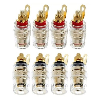 8 Stück Verstärker Lautsprecher Terminal Binding Post Bananenstecker Buchse 4mm