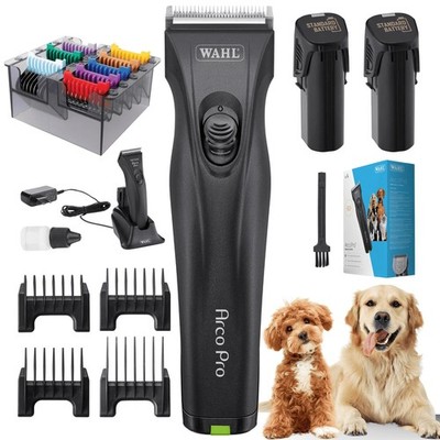 Hunde Schermaschine Moser Arco Pro 2x Akku + Aufschiebekamm Set