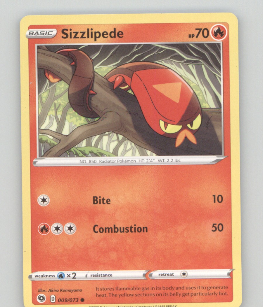 SIZZLIPEDE 073 COMMON CHAMPION'S PATH POKEMON LIGHTLY PLAYED