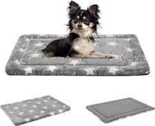 Dog Crate Pad - Reversible Kennel Mat Cool  Warm , Machine Washable, Cozy Star