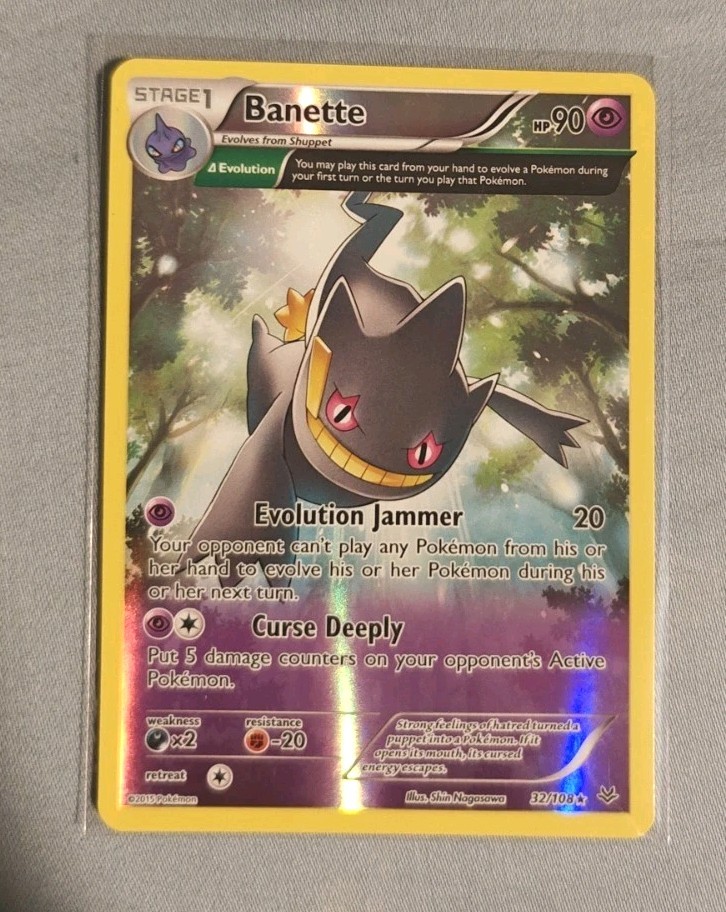 Pokemon TCG Banette (32 Delta) 32/108 Roaring Skies Reverse Holo NM/LP Card
