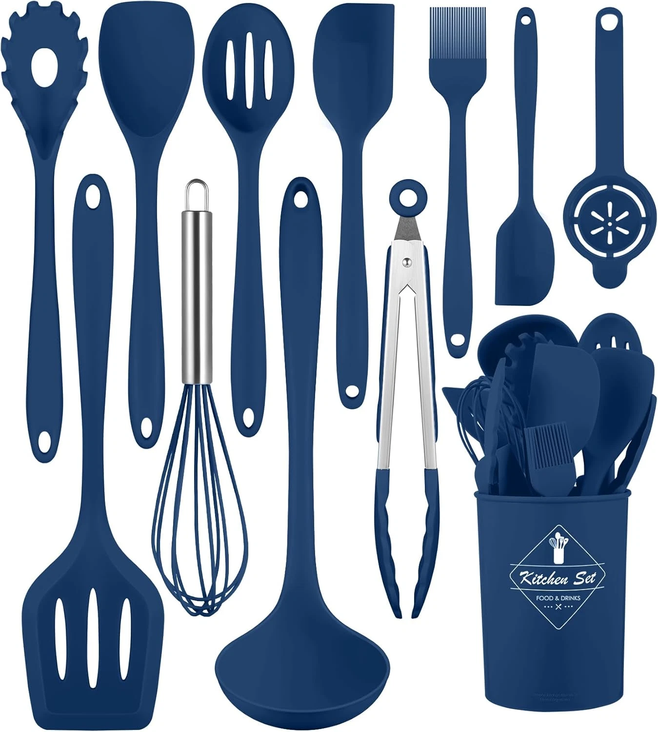 Kitchen Utensils Set-12 Pieces Silicone Cooking Utensils Set (Dishwasher Safe) 3
Opens in a new wind