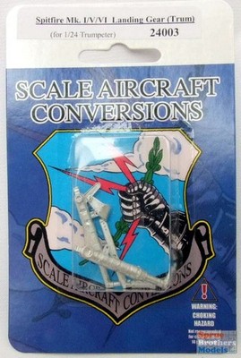 SAC24003 1:24 Scale Aircraft Conversions - Spitfire Mk I/V/VI Landing Gear (TRP