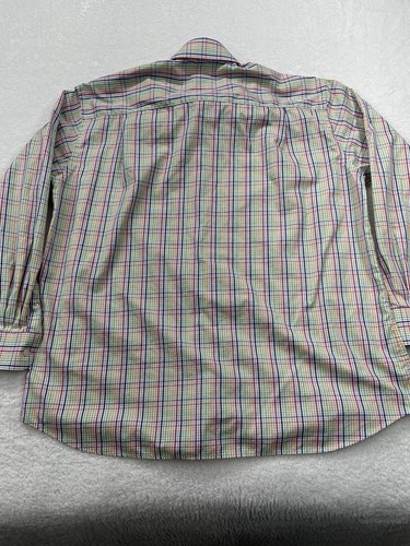 Men's Paul Shark Yachting Shirt Red/Blue Stripe Long Sleeve Shirt Size XXL 2XL - Picture 7 of 7