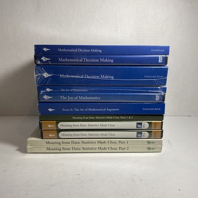 The Great Courses: Science & Mathematics Lot of 4 Topics (DVDs & Books)