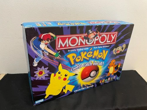 Vintage 1999 Pokemon Monopoly Collector's Edition Board Game w/Manual