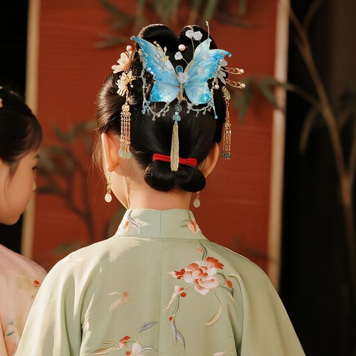 Large Fairy Wing Hair Clips & Beaded Design Hair For Hairstyles Tassel Hair Clip - Picture 3 of 6