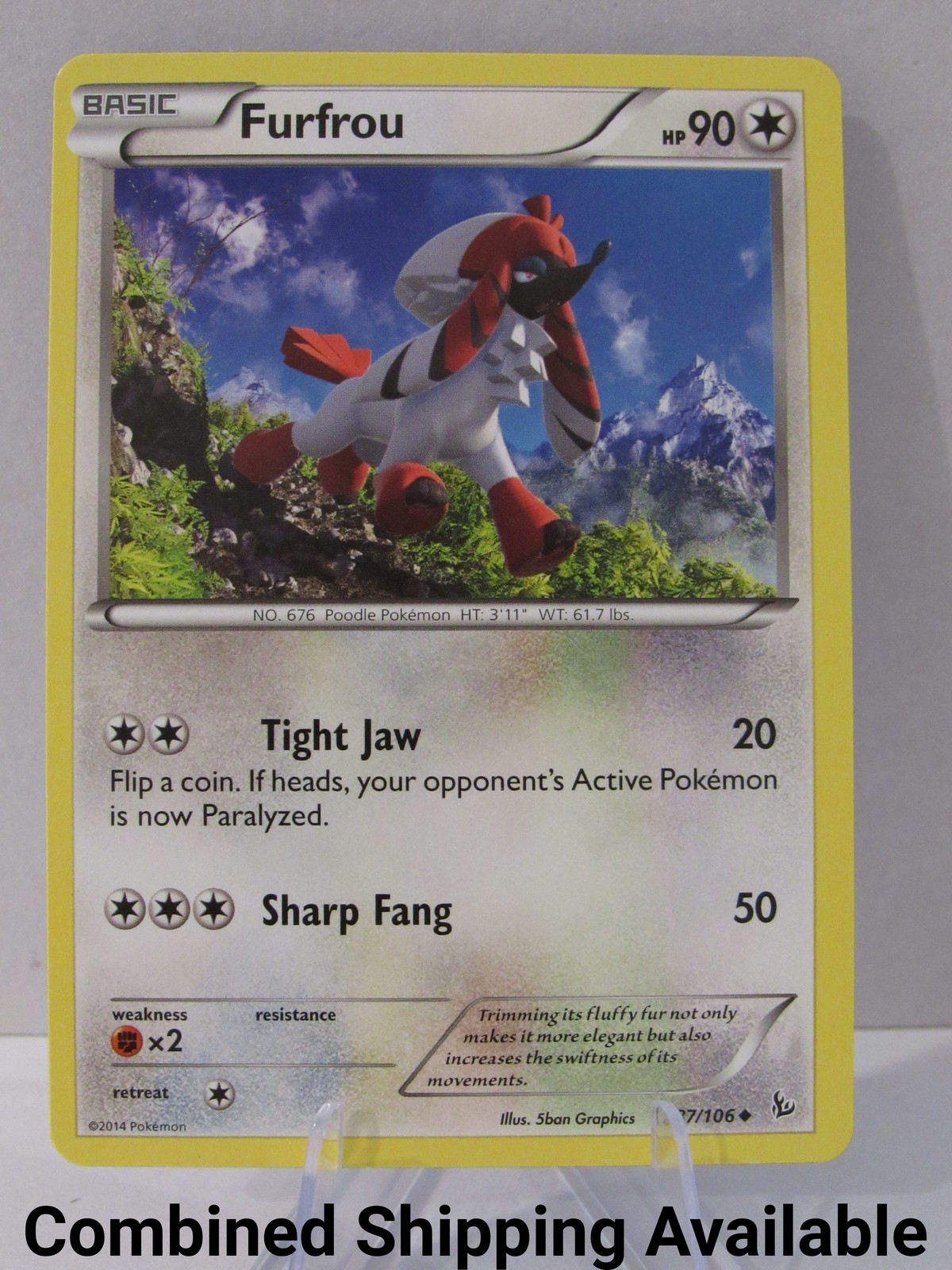 Furfrou 87/106 XY - Flashfire NM English 17484