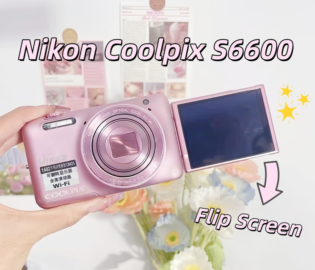Nikon Coolpix S6600 16.0MP Compact Digital Camera 12x Zoom English