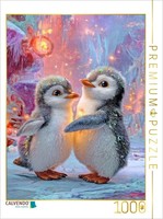 Calvendo Puzzle Cute Penguins | 1000 Pieces, Finished Size 25.2 × 18.9 In (64 ×