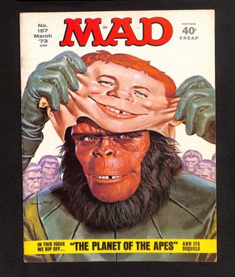 MAD #157 Mar 1973 E.C. Planet of the Apes Parody Original owner collection
