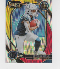 2024 Select Red and Yellow Prizm Shock #206 Anthony Gould ROOKIE CARD C ID:67023. rookie card picture