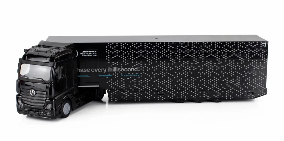 MODELLINO CAMION STATICO BURAGO MERCEDES ACTROS 2 GIGASPACE TRUCK CAR F1 W14 - Immagine 3 di 4
