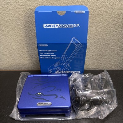 Nintendo Game Boy Advance SP Kyogre Edition Console NEW IPS screen w/ Charger