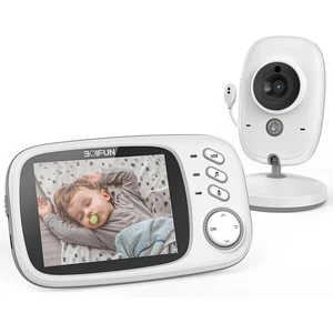 BOIFUN Baby Monitor with 3.2" HD Screen, Night Vision, VOX Mode
