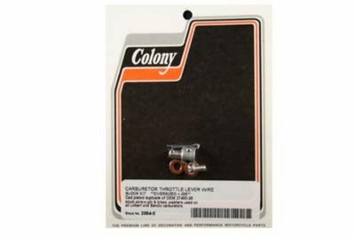 Cadmium Carburetor Throttle Lever Wire Block Kit For Harley-Davidson