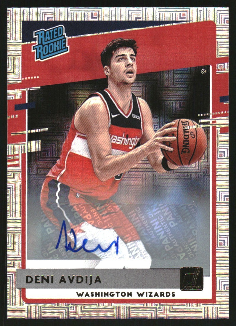 2020-21 Donruss Rated Rookies Signatures Choice #205 Deni Avdija Auto