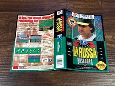 Tony LaRussa Baseball MLB La Russa Sega Genesis Box Case Insert Cover Art Only