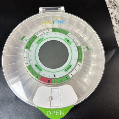 LiveFine Automatic Pill Dispenser 28-day Electronic Medication Organizer NO KEY