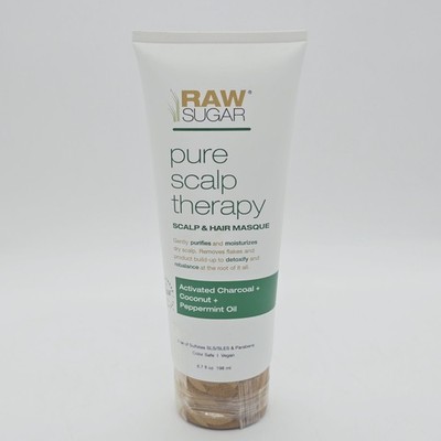 Raw Sugar Pure Scalp Therapy 6.7 fl oz Organic Charcoal Coconut & Peppermint Oil