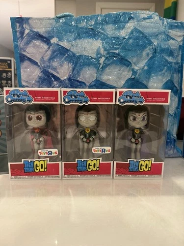 Funko Rock Candy Raven Teen Titans Go! Toys R Us Exclusive Vinyl Set of 3