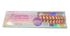 NEW X-Coat Tips 3 In 1 Soft Gel System Soak Off French Series 160 PCs 16 Sizes