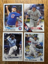 MLB Rookie Card Lot (4) — Dodgers Cubs Rays Rangers — Jose Dominguez Brujan