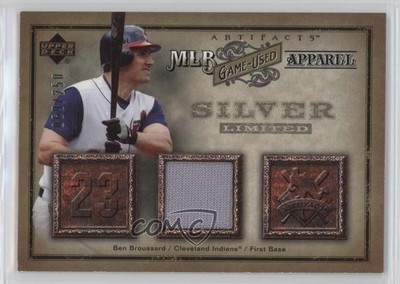 2006 Upper Deck Artifacts MLB Apparel Silver 69/250 Ben Broussard #MLB-BB l8x