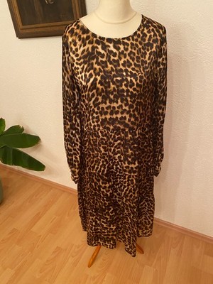 Hallhuber Donna - dress - 100% silk - leopard print - NEW