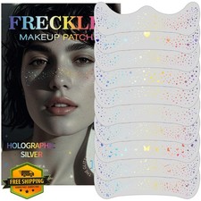 Holographic Glitter Freckles Temporary Face Tattoo Patches 10Pcs