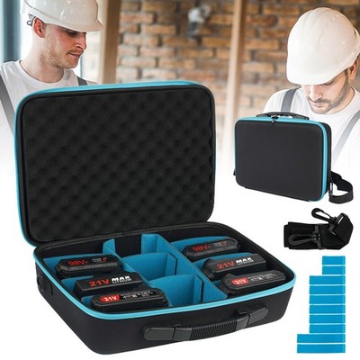 Batterie Aufbewahrungsbox Tragetasche Batteriebox Abnehmbar DIY Organizer Tasche