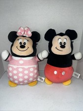 Squishmallows Minnie Mickey Hug Mees Plush Disney 12 Lot of 2 Stuffed Toy
