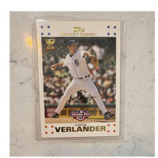 Topps 2007 Opening Day Justin Verlander RC Rookie Base #187 Detroit Tigers