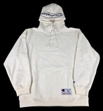 Supreme x Champion Hooded Sweatshirt Men's Size XL White New W/ COA