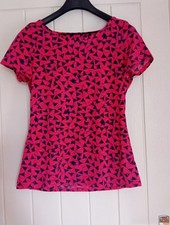 Per Una M&S Top Size 10 In Good Used Condition Bunting Design